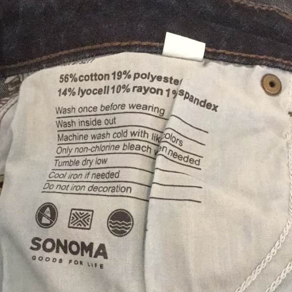 Dark Blue Bootcut Jeans - Picture 3 of 4